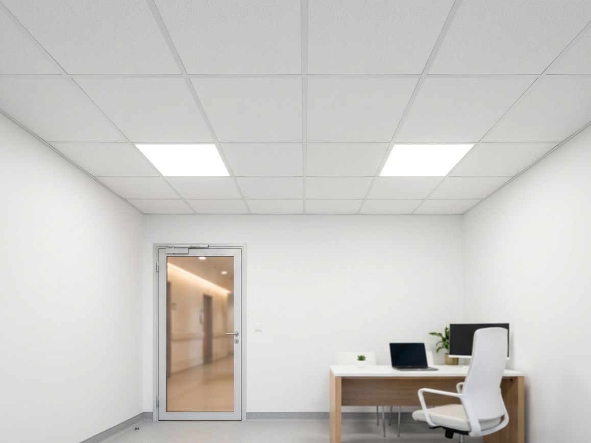 Armstrong kasetni plafon 60x60 sa LED panelima u kancelariji